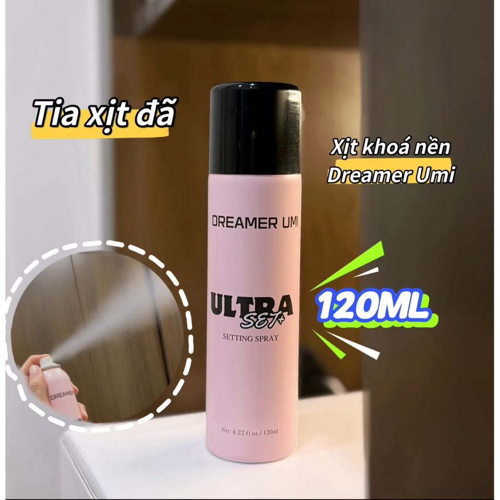 Xịt cố định makeup Dreamer Umi 120ml