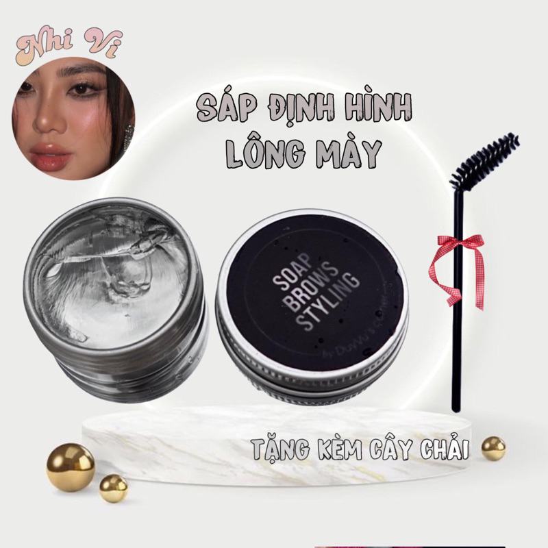 Waterproof brow styling wax 10 g, brush included