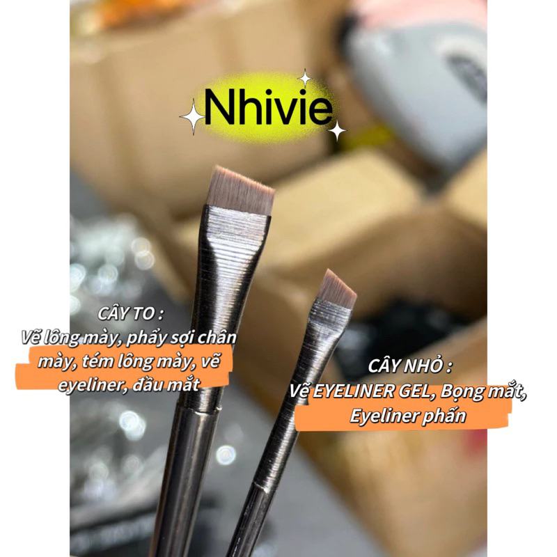 Bộ 2 cọ vát kẻ chân mày, đuôi mắt