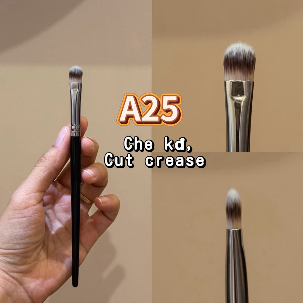 แปรงคอนซีลเลอร์หัวแบน A25 ใช้ทำ cut crease ได้