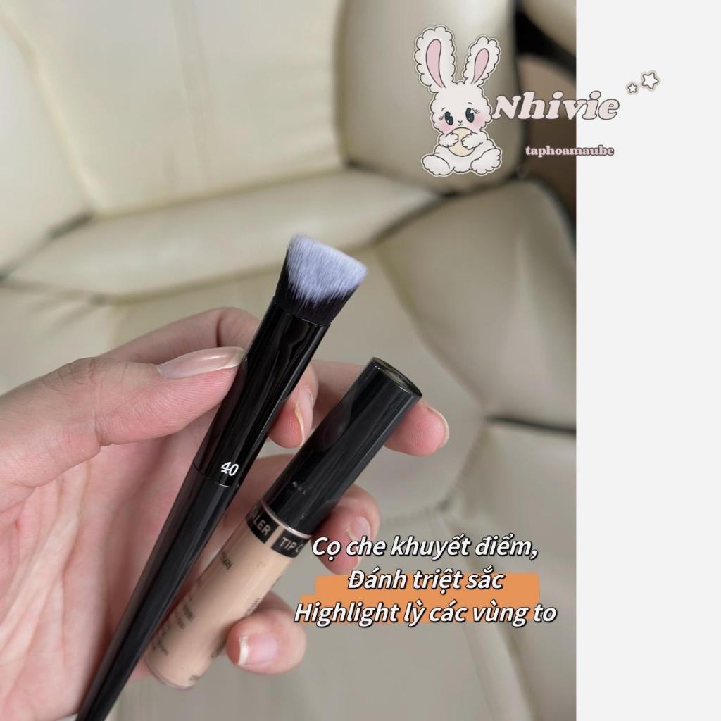 [NEW] Cọ Che Khuyết Điểm Dốc Hai Mặt, Cọ Highlight Lỳ Vùng To, Khối Mũi Kem KVD40
