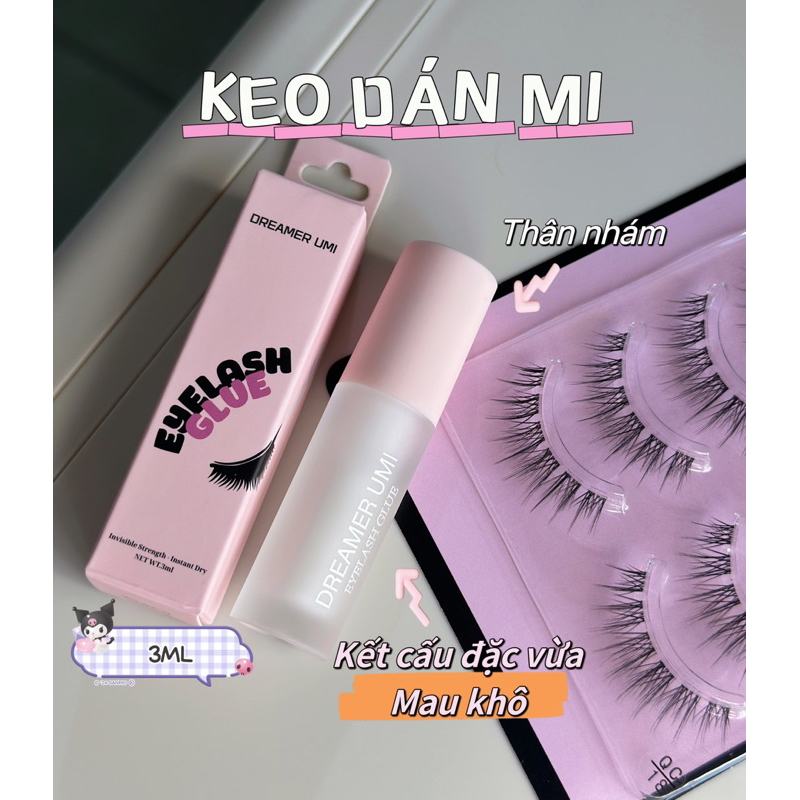กาวติดขนตาปลอม Dreamer Umi พรีเมียม แห้งเร็ว ติดทน