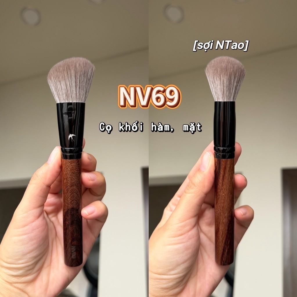 Cọ trang điểm đánh khối mặt, khối hàm cọ Nhivi mã số NV69