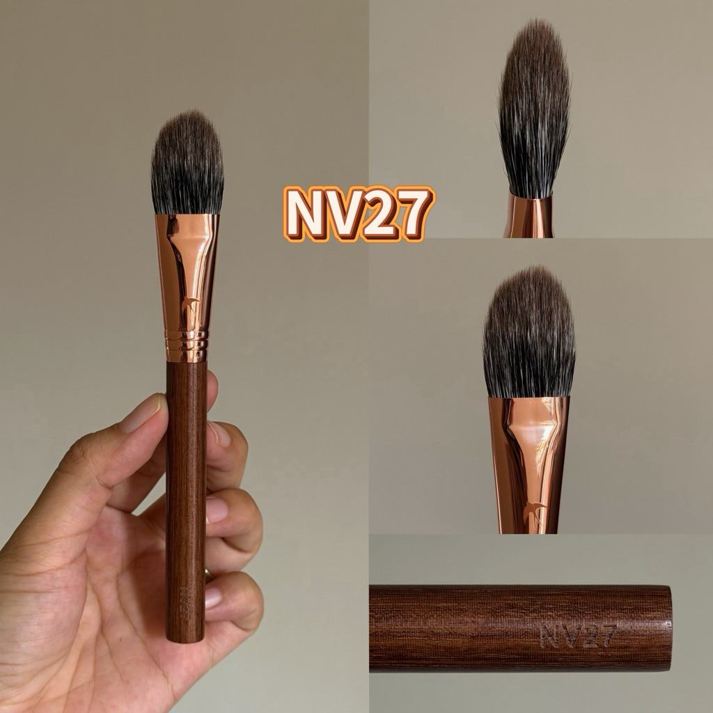 Cọ phủ trung tâm, đánh má hồng & highlight mã NV27 cọ Nhi Vi