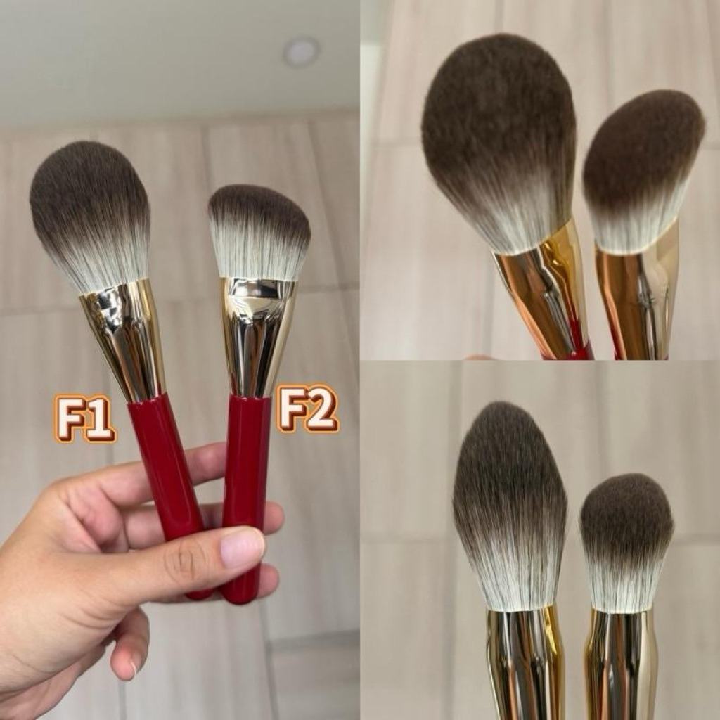 Cọ phủ phấn và đánh khối phấn mã số F1 & F2