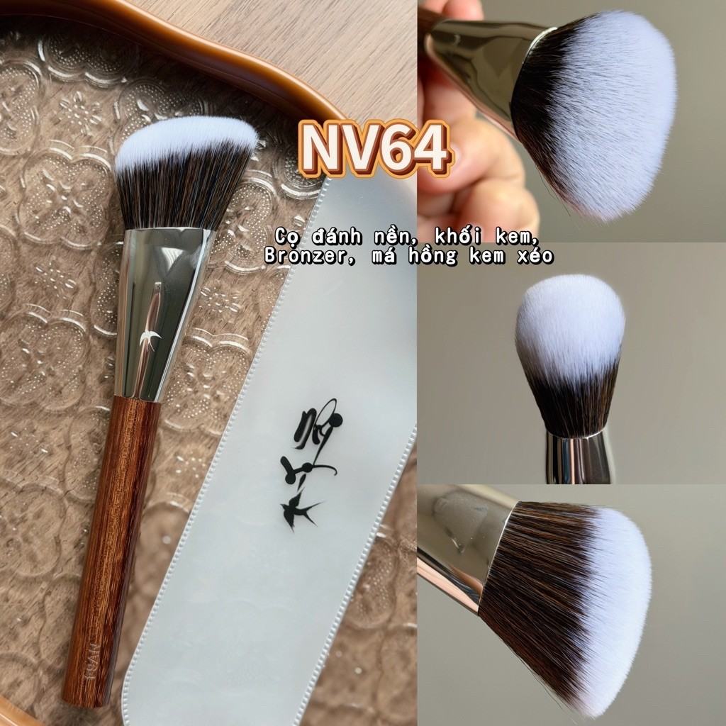 แปรง NV64 สำหรับคอนทัวร์ครีม บรอนเซอร์ รองพื้น และบลัชครีม