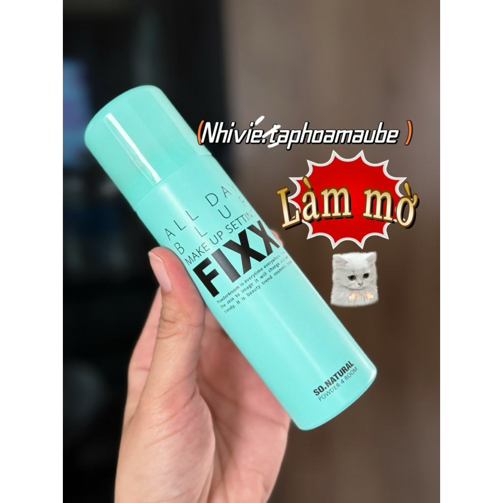 [75ml] Xịt Khoá Trang Điểm Toàn Diện Làm Mờ Fixx So Natural All Day Blur Makeup Setting Fixx