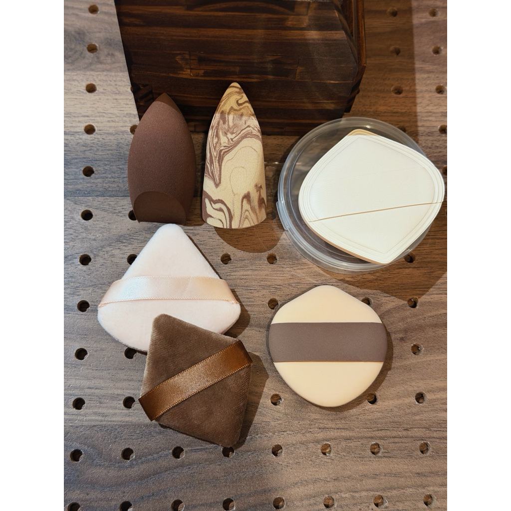 Set of 6 foundation sponges and powder puffs, super soft