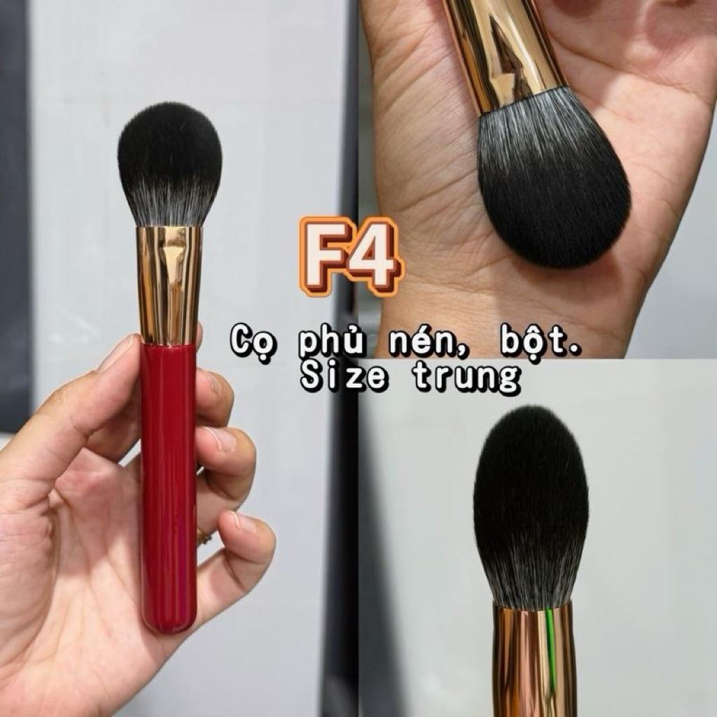 แปรงขนาดกลาง F4 สำหรับแป้งฝุ่นและแป้งอัด