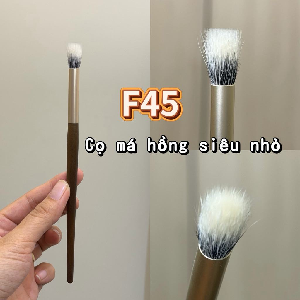 Cọ má hồng siêu bé đánh trung tâm má hồng F45