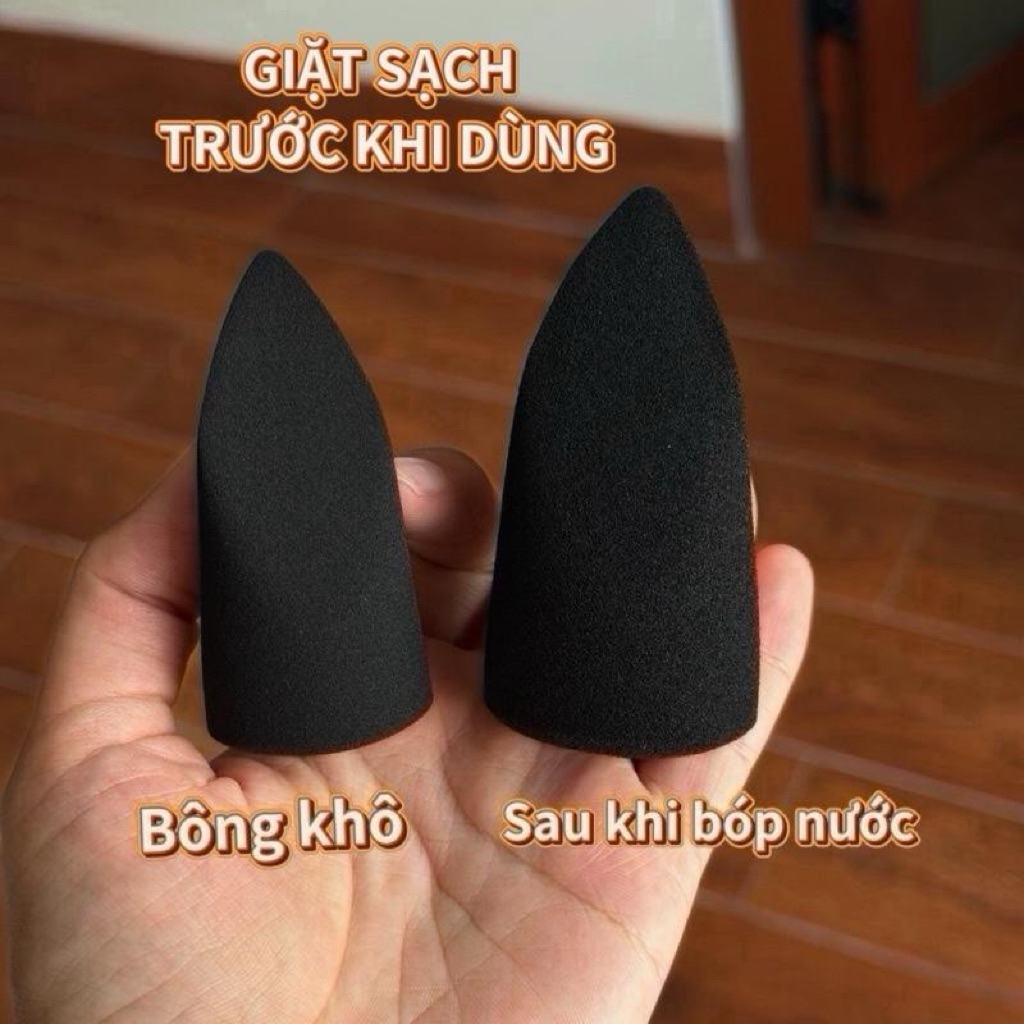 Mountain-shaped foundation sponge with several working faces