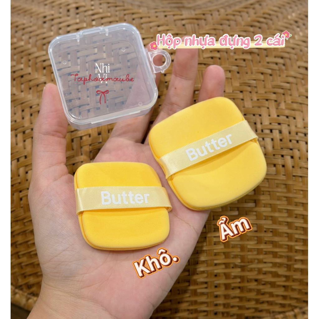 Bông mút BUTTER siêu mềm mại có thể dùng khô hoặc ướt.