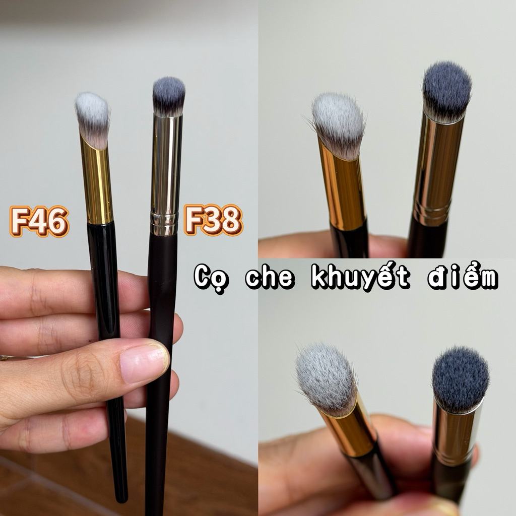 แปรงคอนซีลเลอร์นุ่ม F38 และ F46