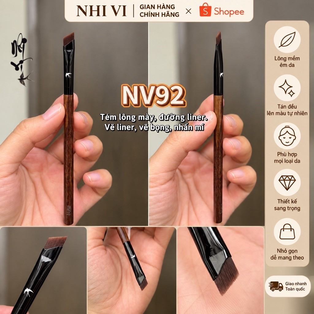 Cọ đa năng chi tiết cọ Nhi Vi mã số NV92