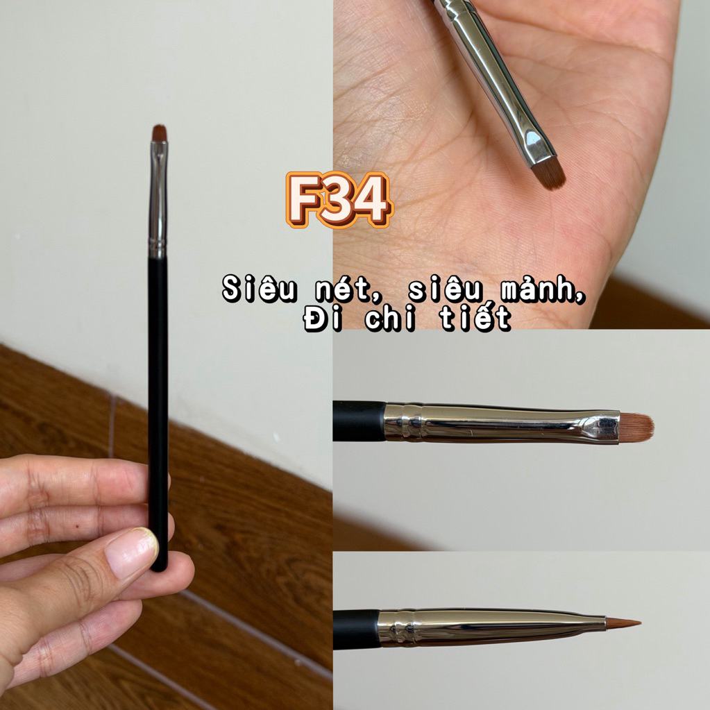 แปรงเก็บรายละเอียดตาเส้นเล็กมาก F34