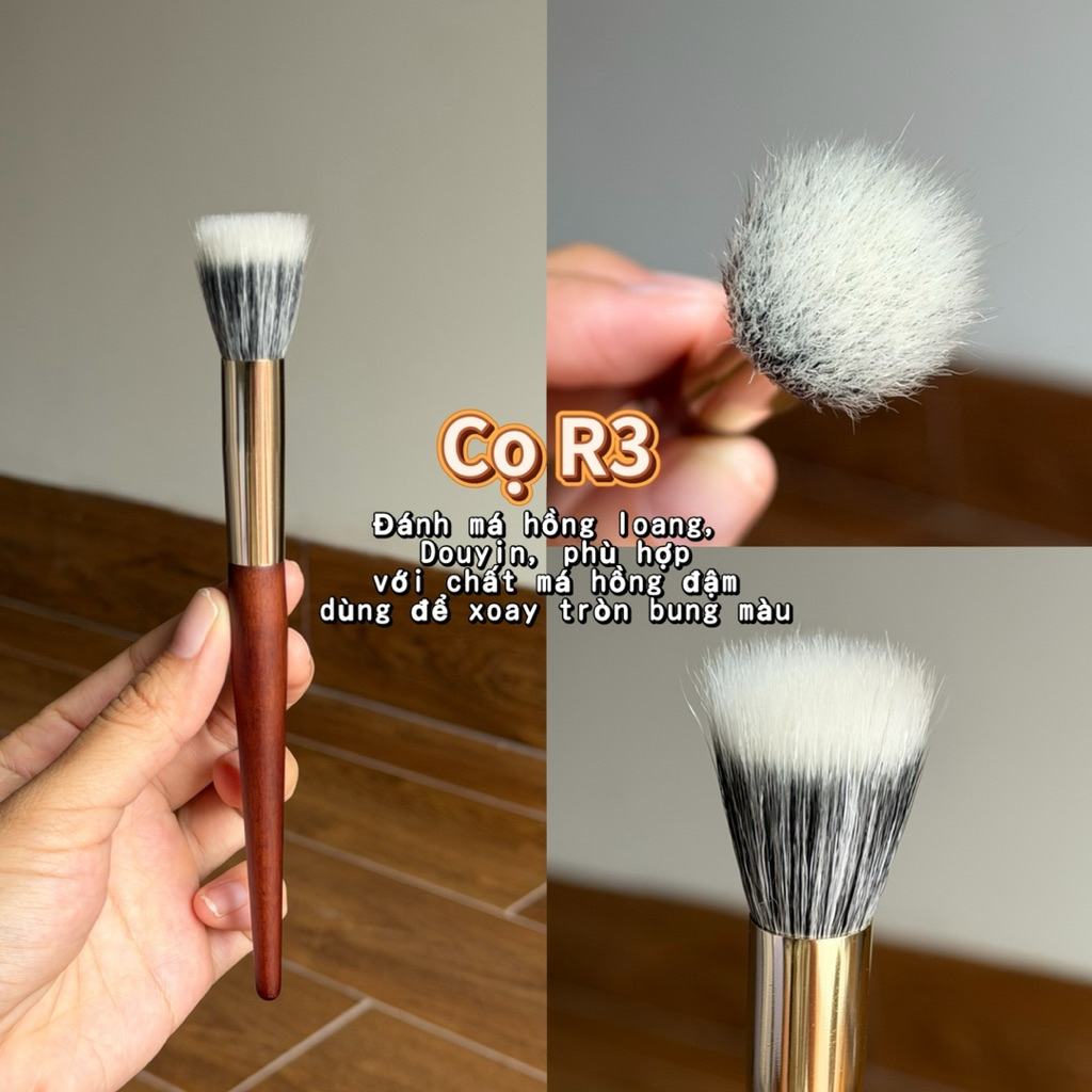 Cọ R3 Đánh Mà Hồng Loang Douyin Dùng Để Xoay Tròn Bung Màu Tự Nhiên