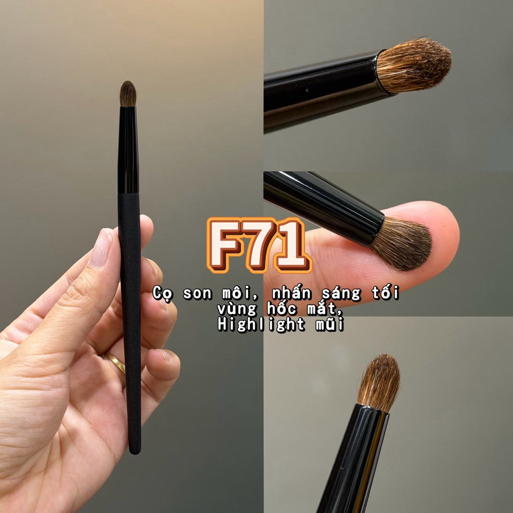 F71 multi-purpose makeup brush, 16.3 cm long