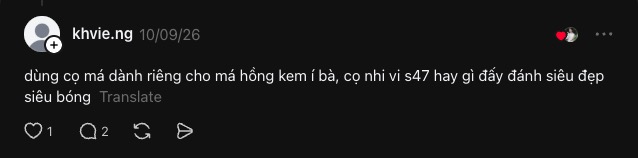 Bài viết của khvie.ng trên Threads